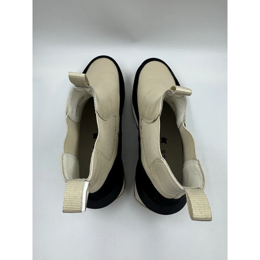 J Slides NYC Eloise Beige Ankle Boots Shoes Women’s Size 8M
